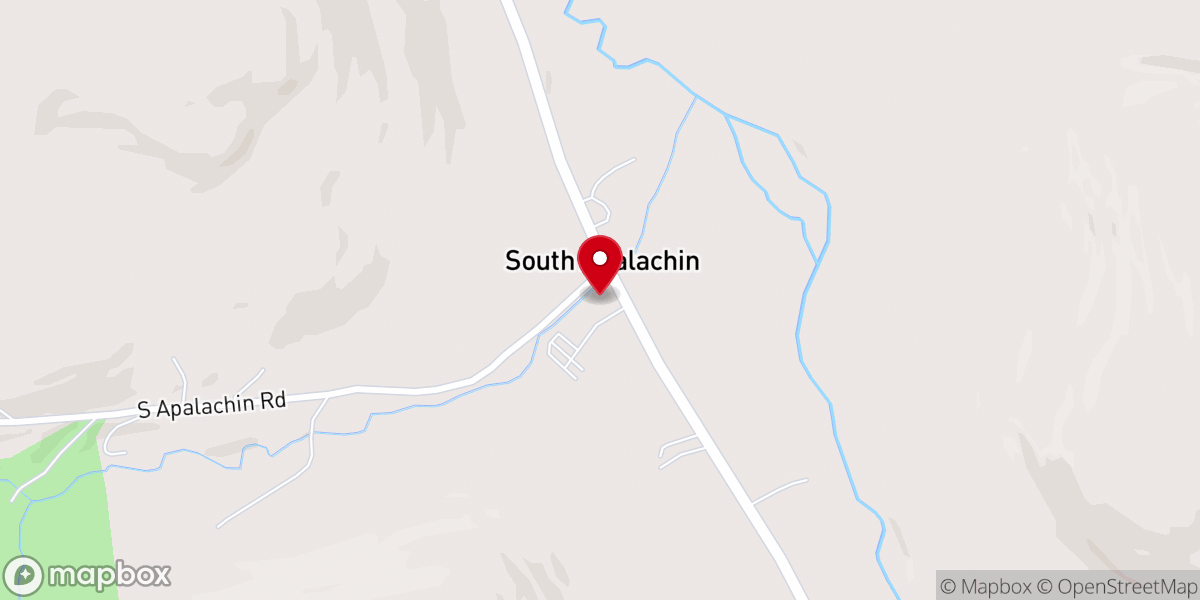 Map showing location of South Apalachin Baptist Church