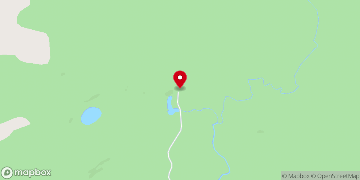 Map showing location of Church of the Wilderness Camp