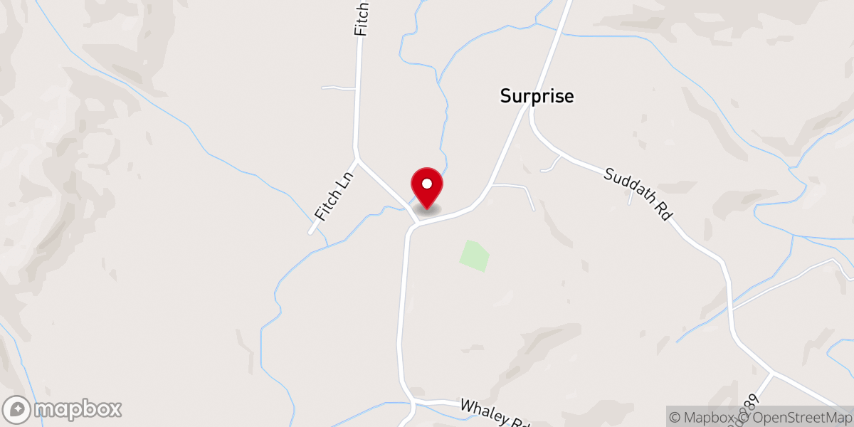 Map showing location of Concord Missionary Baptist Church