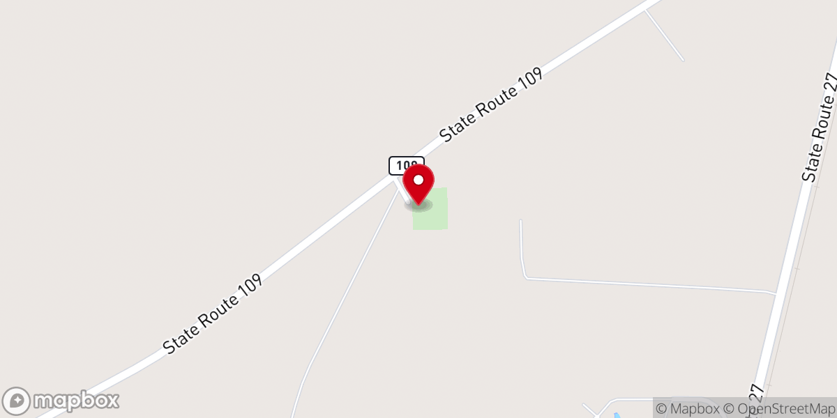 Map showing location of Good Hope Baptist Church