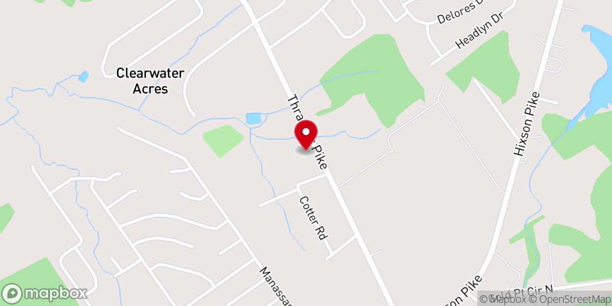 Map showing location of Middle Valley Church of Christ