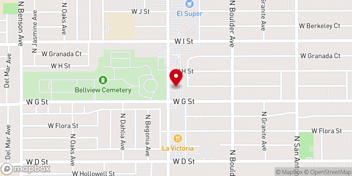 Map showing location of Eden Chapel Christian Church