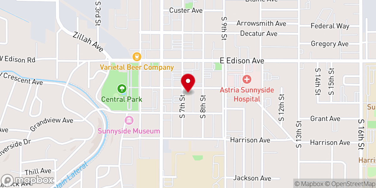 Map showing location of Sunnyside Grace Brethren Church