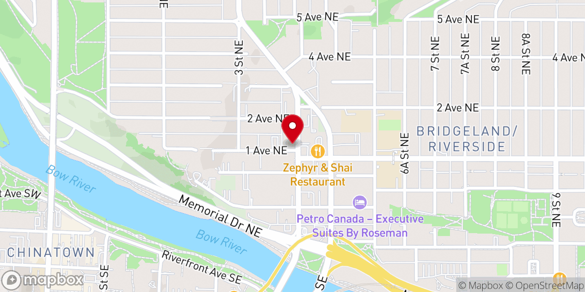 Map showing location of The Calgary Presbytery