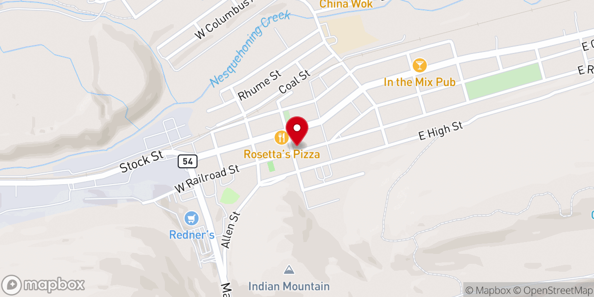 Map showing location of FIRST BAPTIST CHURCH
