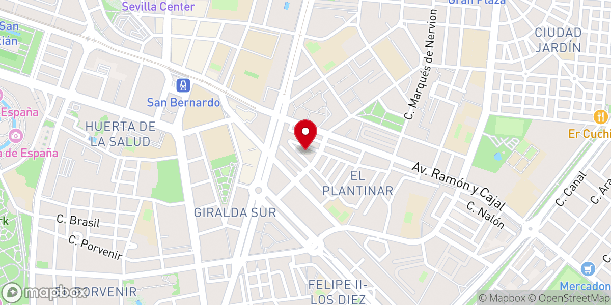 Map showing location of Parroquia de San Diego de Alcalá