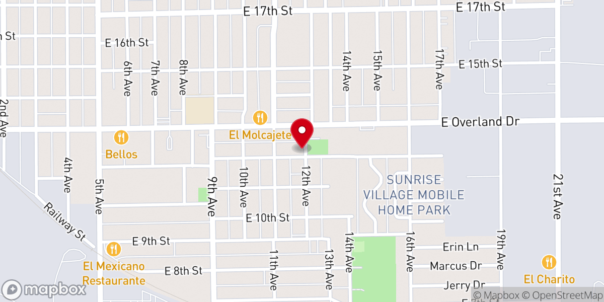 Map showing location of Jeremiah House