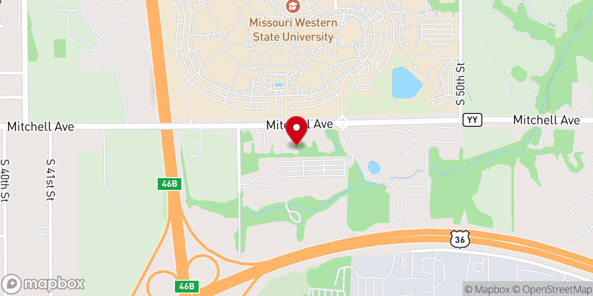 Map showing location of St Joseph Baptist Association