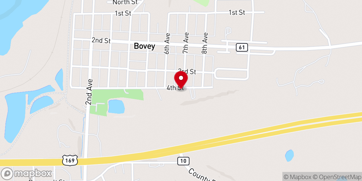 Map showing location of Mt Olive Lutheran Church