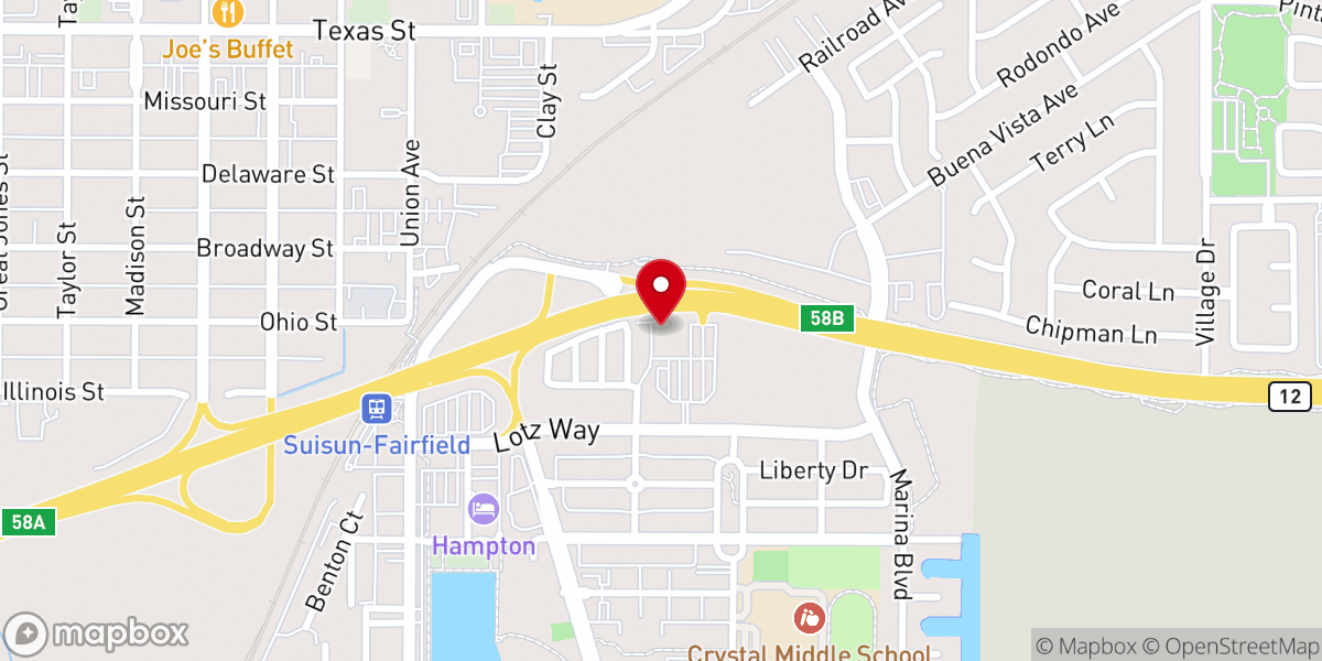 Map showing location of Jesus House Solano
