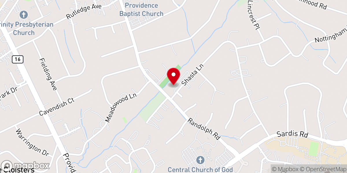 Map showing location of St. Mark Coptic Orthodox Church