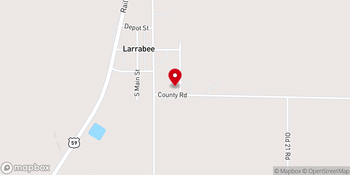 Map showing location of Calvary Chapel