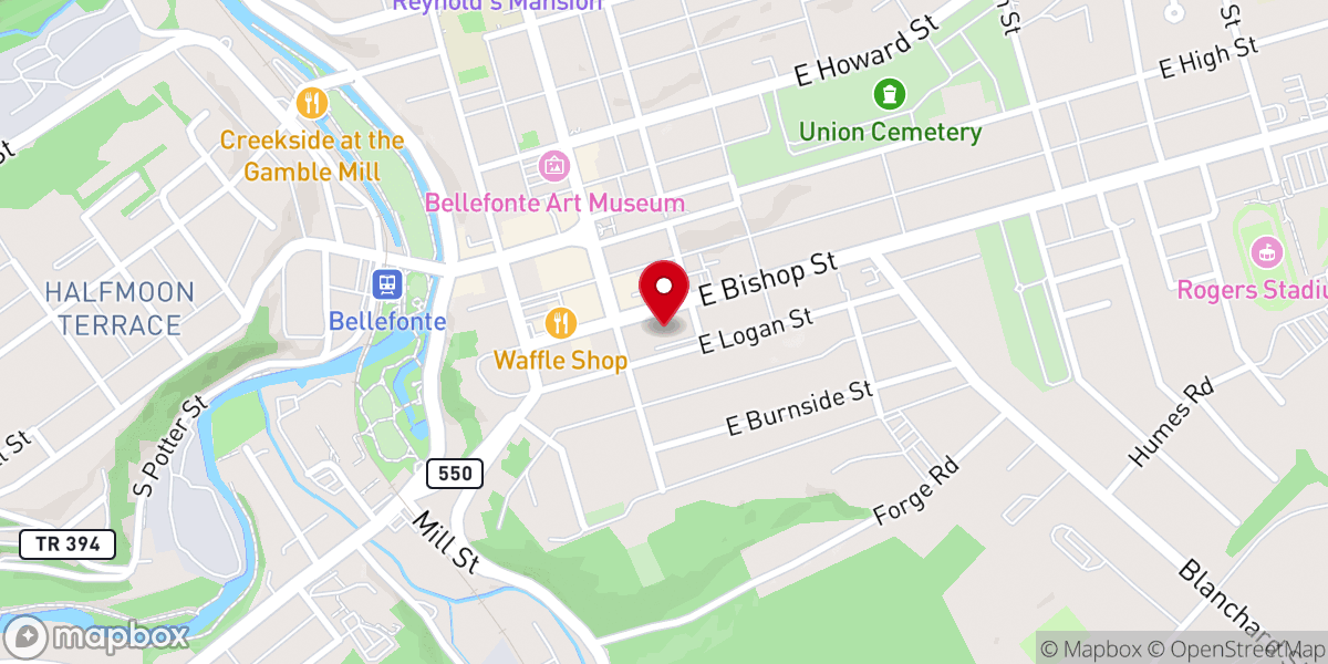 Map showing location of St John's Catholic School