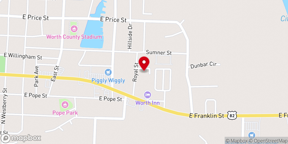 Map showing location of Sylvester First Free Will