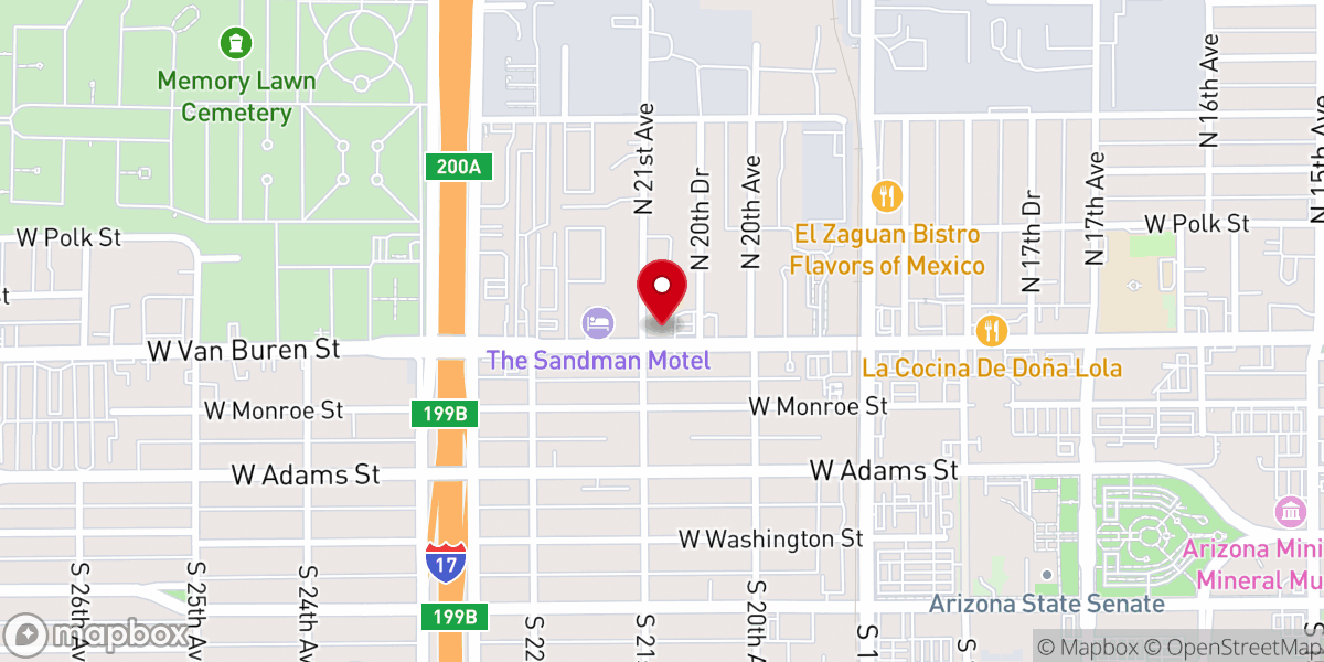 Map showing location of St. Matthew Catholic Church