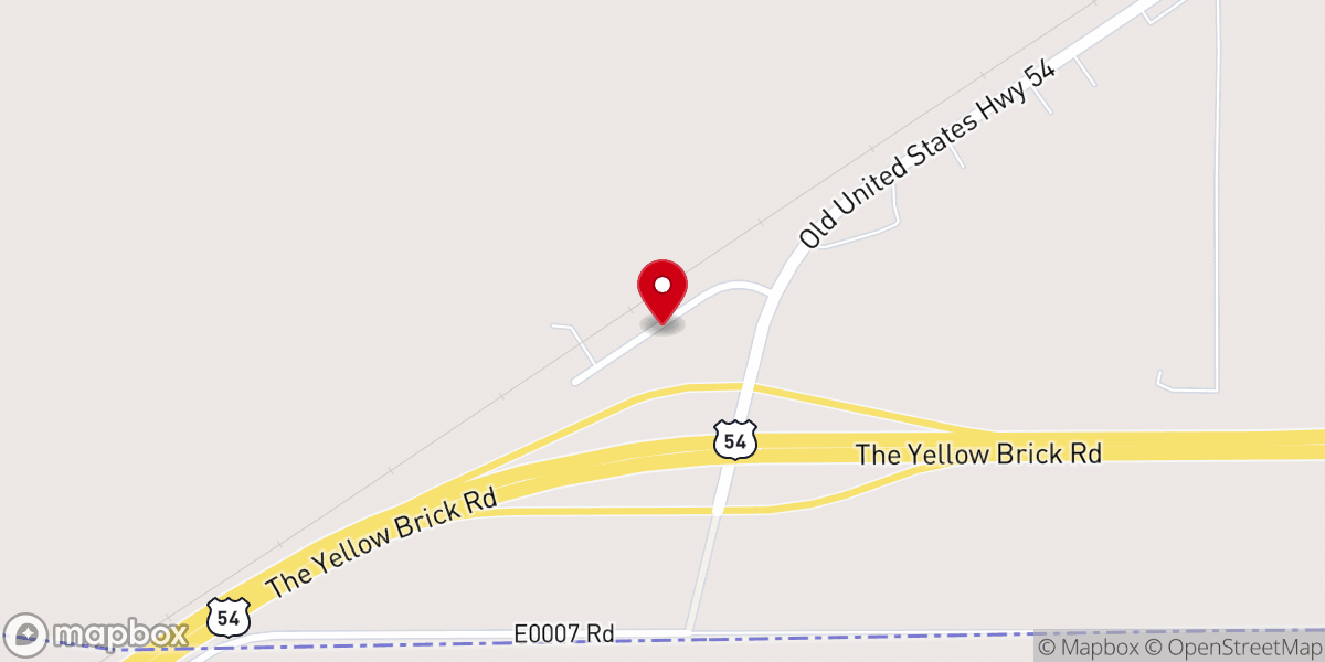 Map showing location of Lone Star Church