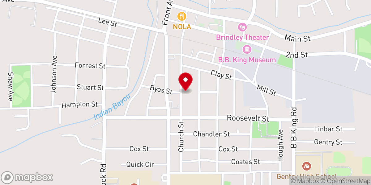 Map showing location of Saint Benedict the Moor Catholic Church