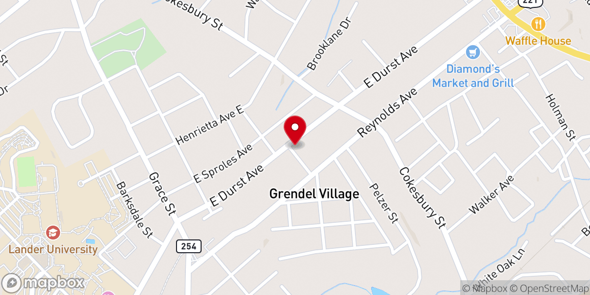 Map showing location of Durst Avenue Church of God