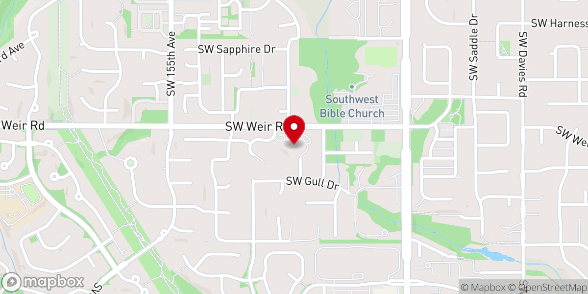 Map showing location of Murray Hills Christian Church