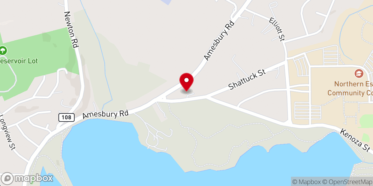 Map showing location of Church of the Nazarene