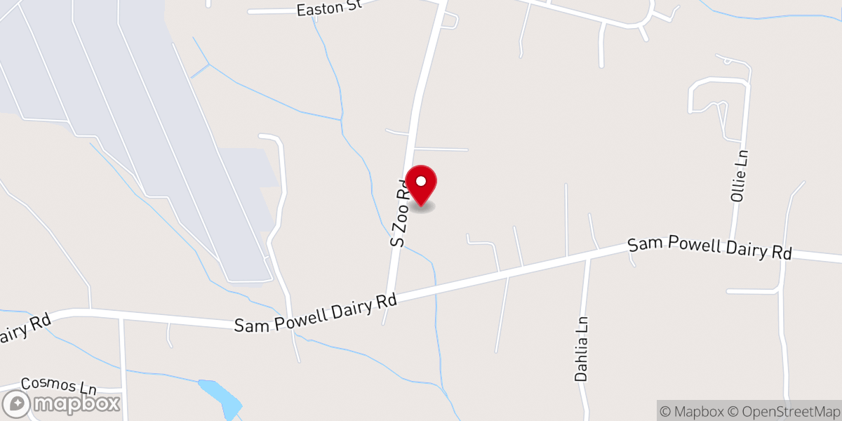 Map showing location of Boseman Church