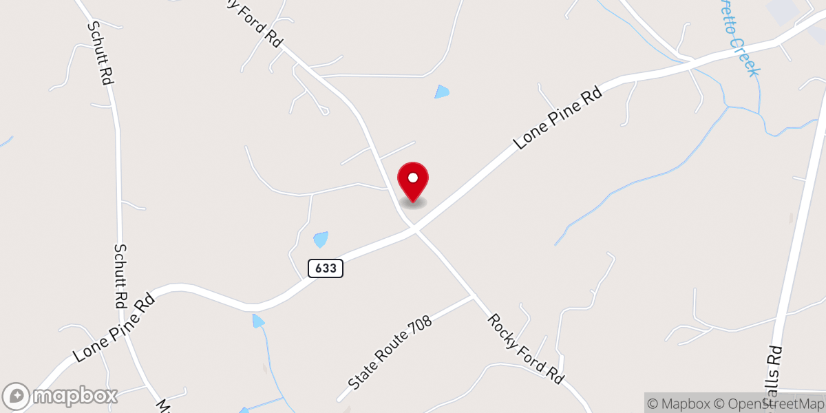 Map showing location of Union Baptist Church