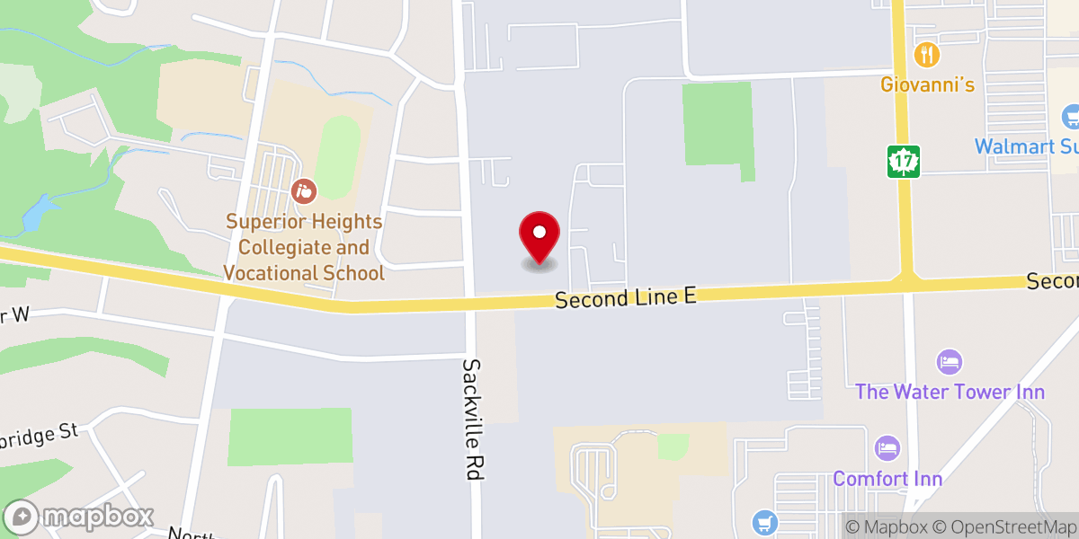 Map showing location of Our Lady of the Highways Croatian Catholic Church
