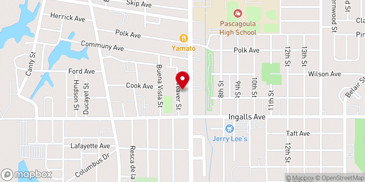 Map showing location of Arlington Baptist Church