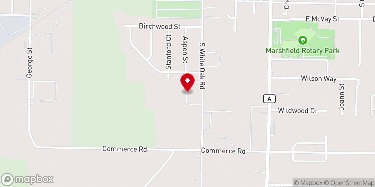 Map showing location of First Baptist Church