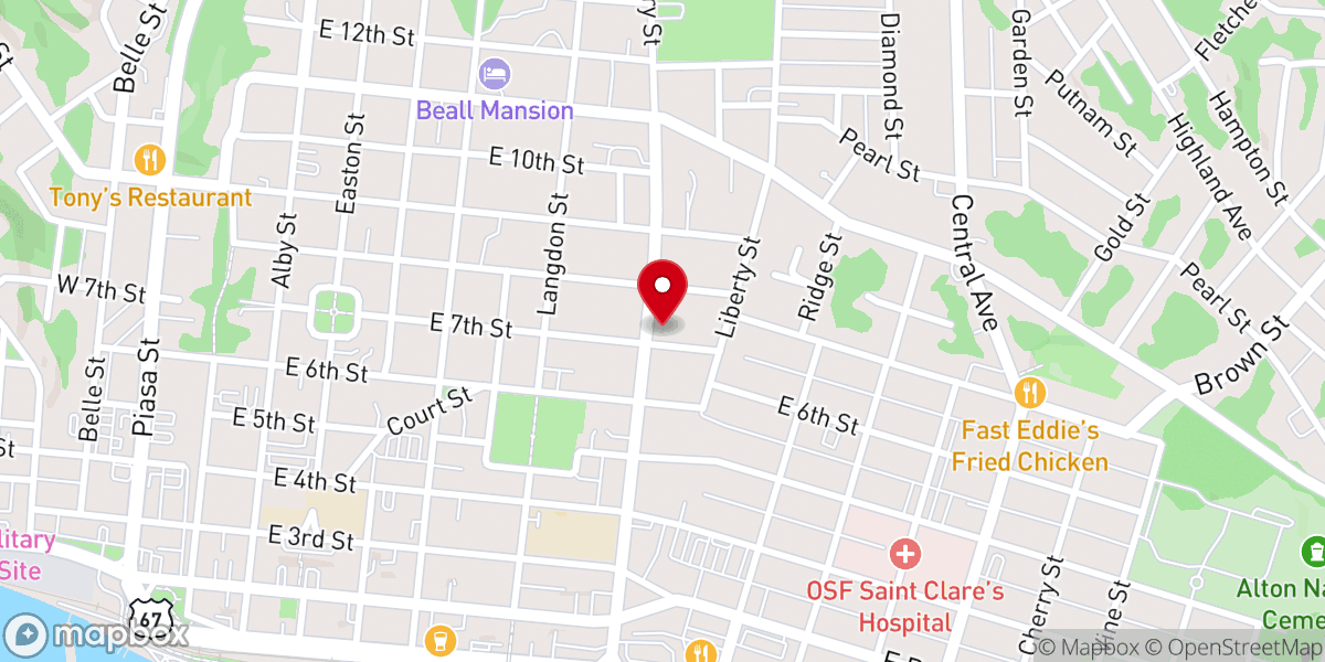 Map showing location of New Life Fellowship Christian Book Store and Ministry