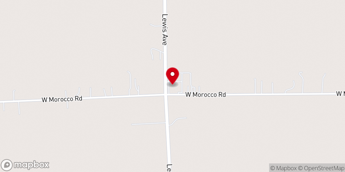 Map showing location of Dusseau's Reception Center