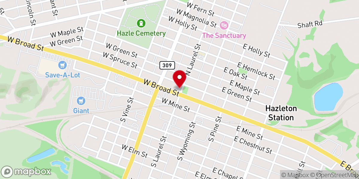 Map showing location of Iglesia Pentecostal Agua Viva