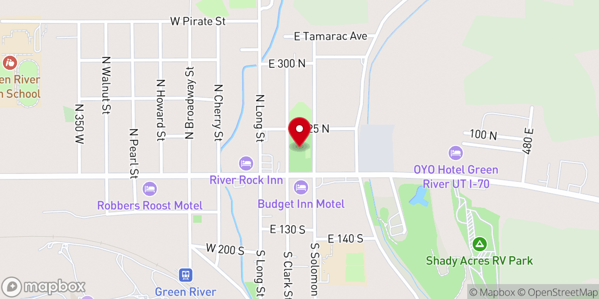 Map showing location of OK Anderson City Park