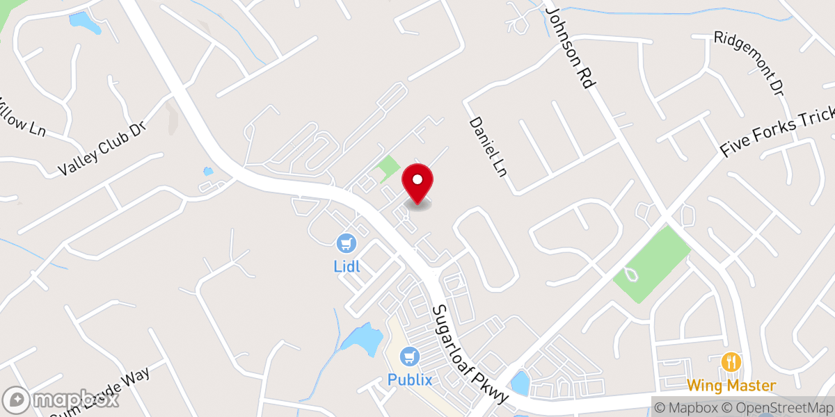 Map showing location of The Salvation Army Center for Worship and Service