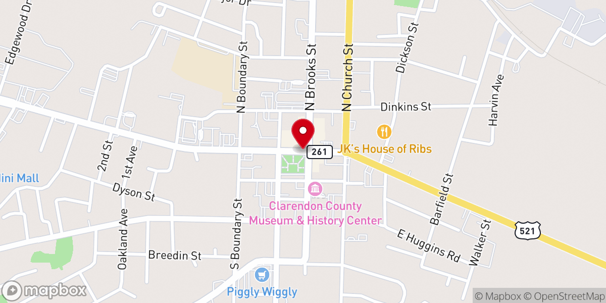 Map showing location of Salvation Ministries