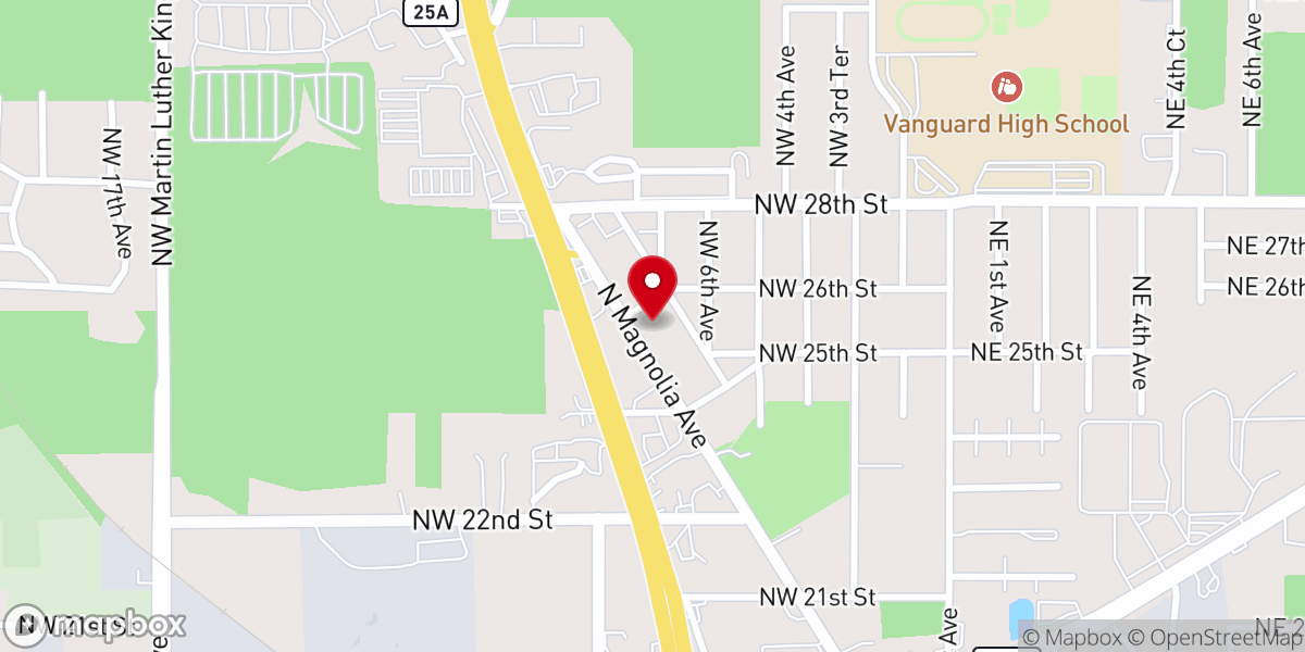 Map showing location of First Love Church