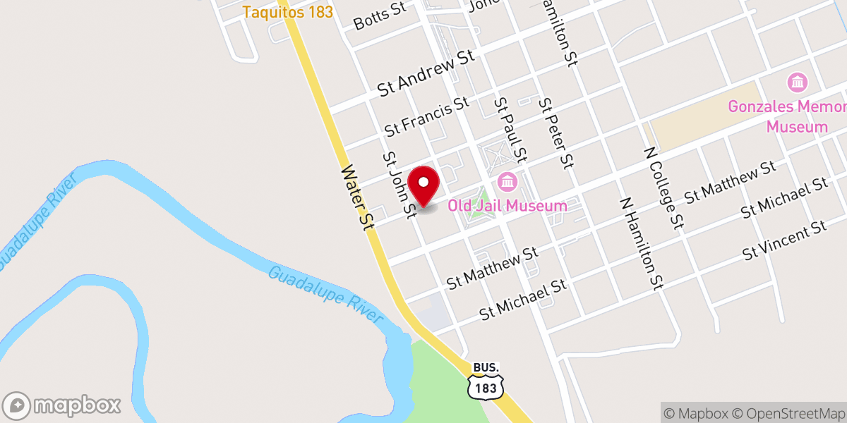 Map showing location of Parroquia Sacret Helth Gonzalez Tx