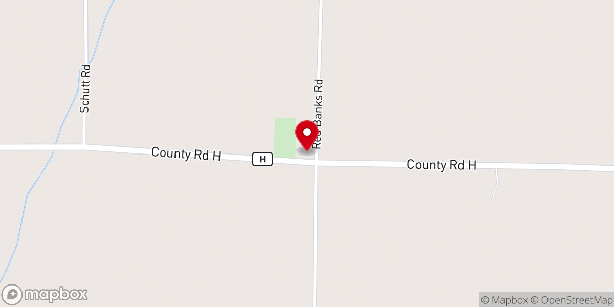 Map showing location of Christ Lutheran Church