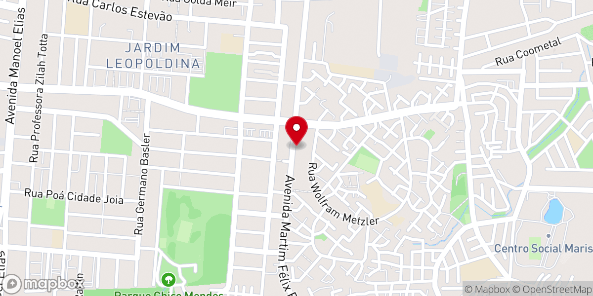 Map showing location of IURD RUBEM BERTA