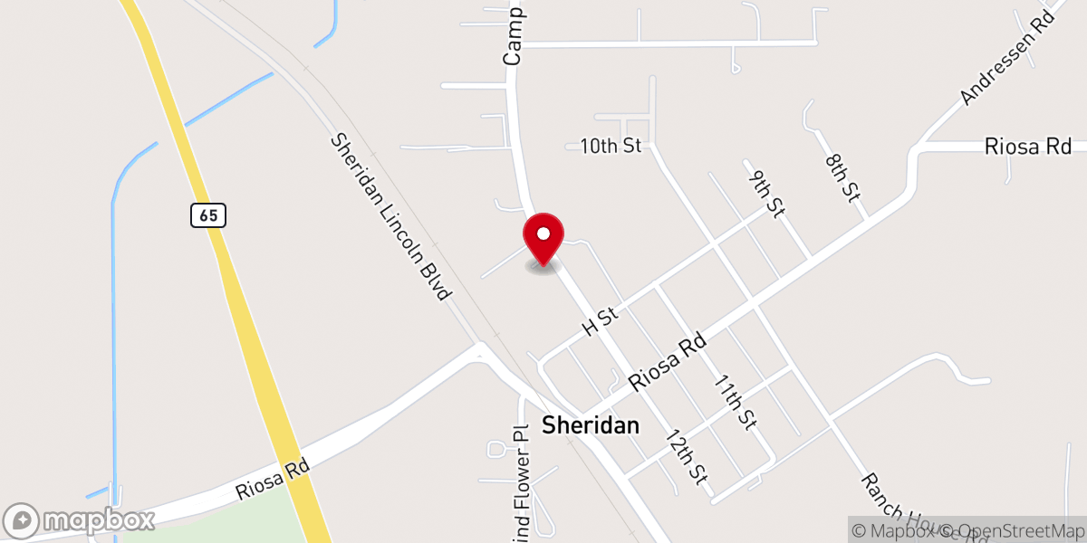 Map showing location of Bear River Missionary Baptist Church