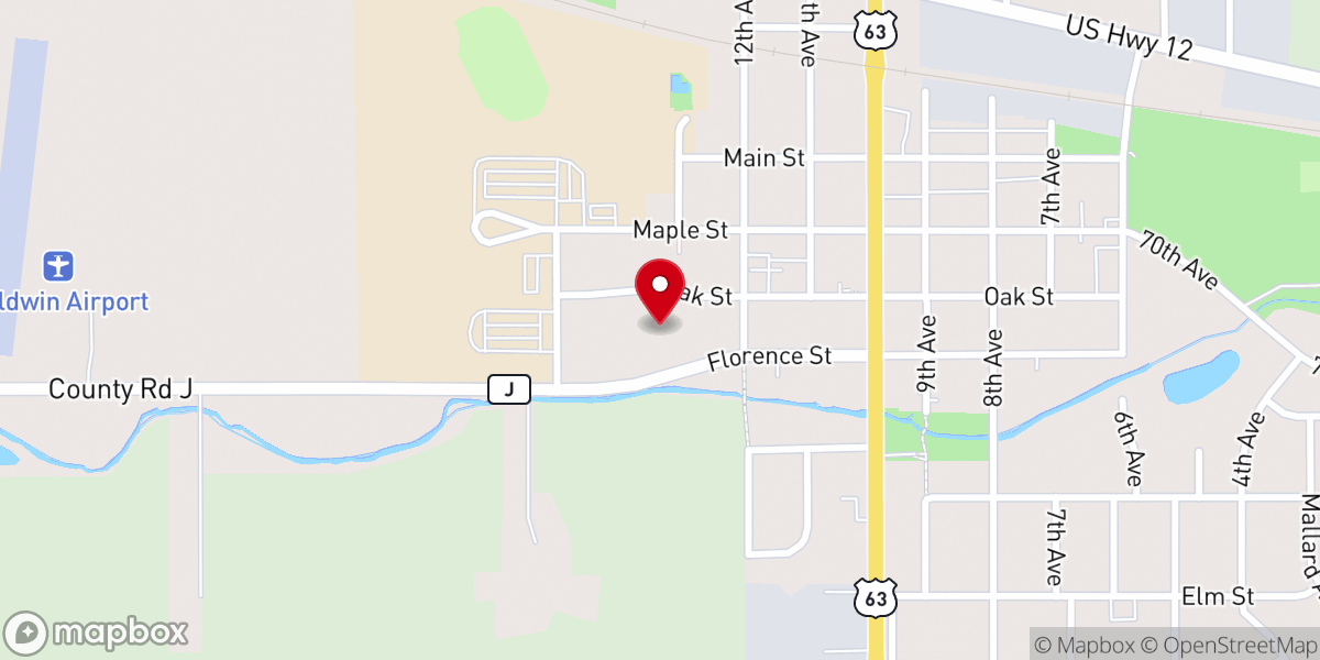 Map showing location of Gethsemane Lutheran Church