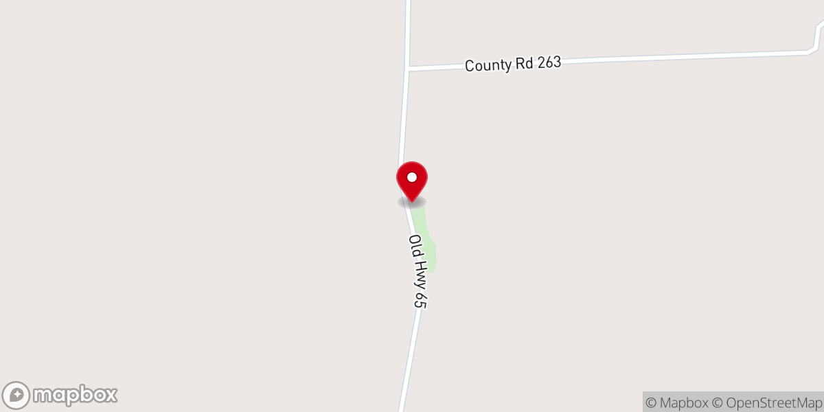 Map showing location of Holly Grove Church Number 1