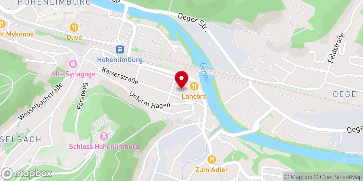 Map showing location of Kreuzkapelle - Ev.-Luth. Kirchengemeinde Elsey in Hohenlimburg