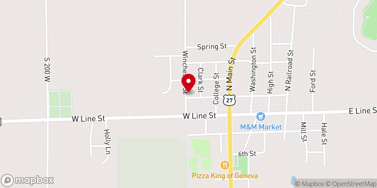 Map showing location of High Street United Methodist