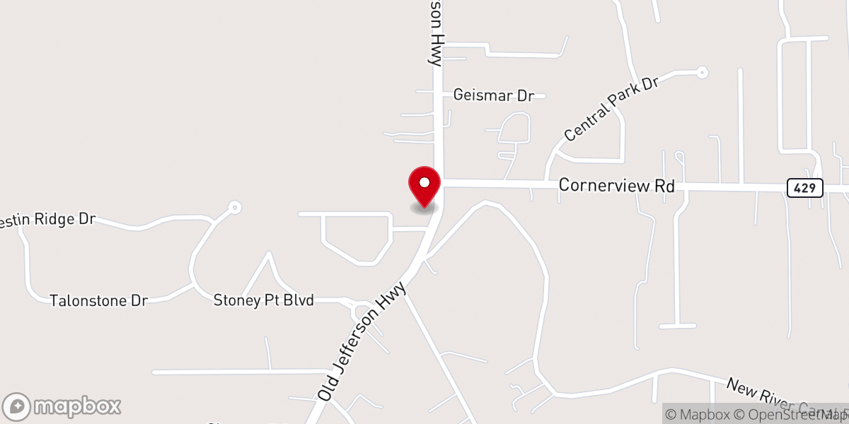 Map showing location of Mount Calvary Church