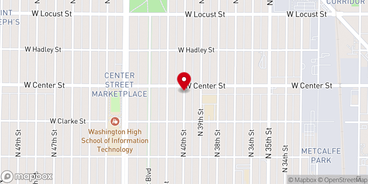 Map showing location of Better Way Ministries
