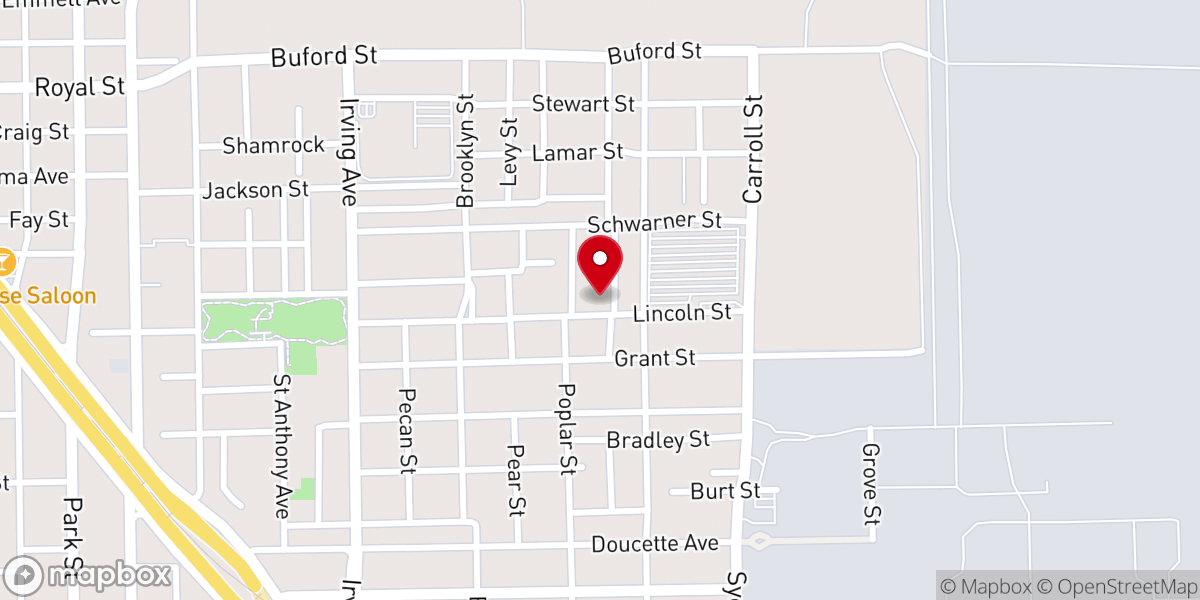 Map showing location of Mt.Zion Missionary Baptist Church