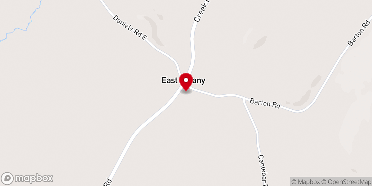 Map showing location of St. John of the Cross Catholic Church