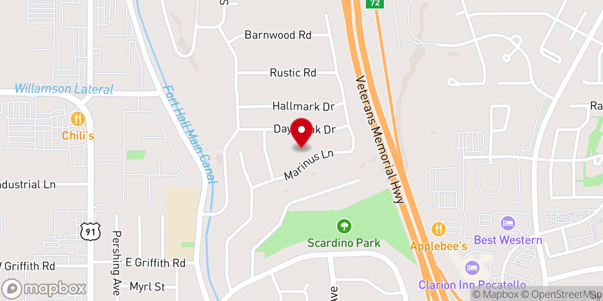 Map showing location of Calvary Alliance Church