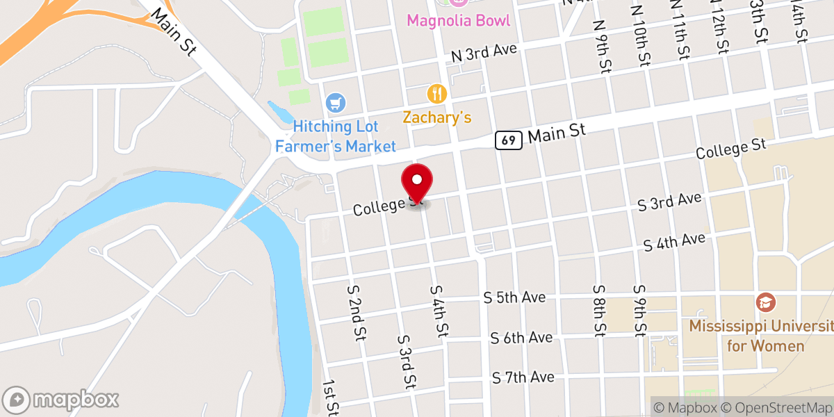 Map showing location of St Paul's Episcopal Church